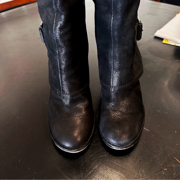 Vince Camuto VC-Autumn Black hooded wedge knee high boots size 7B / 37!! - Picture 8 of 15